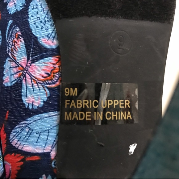 Dolce by Mojo Moxy Butterfly Heels | Bow Front Pumps | Blue Plaid - Picture 10 of 12